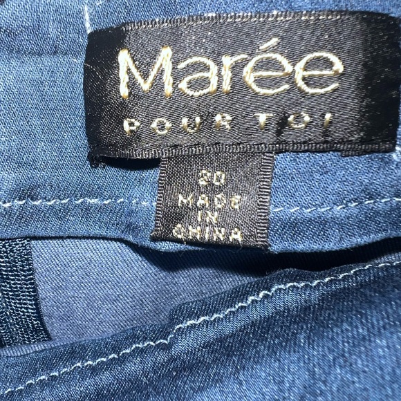 MARÉE POUR TOI | NWT DENIM FRONT SLIT SKIRT - Picture 7 of 11